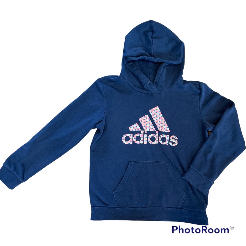 Navy blue Adidas hoodie size large
